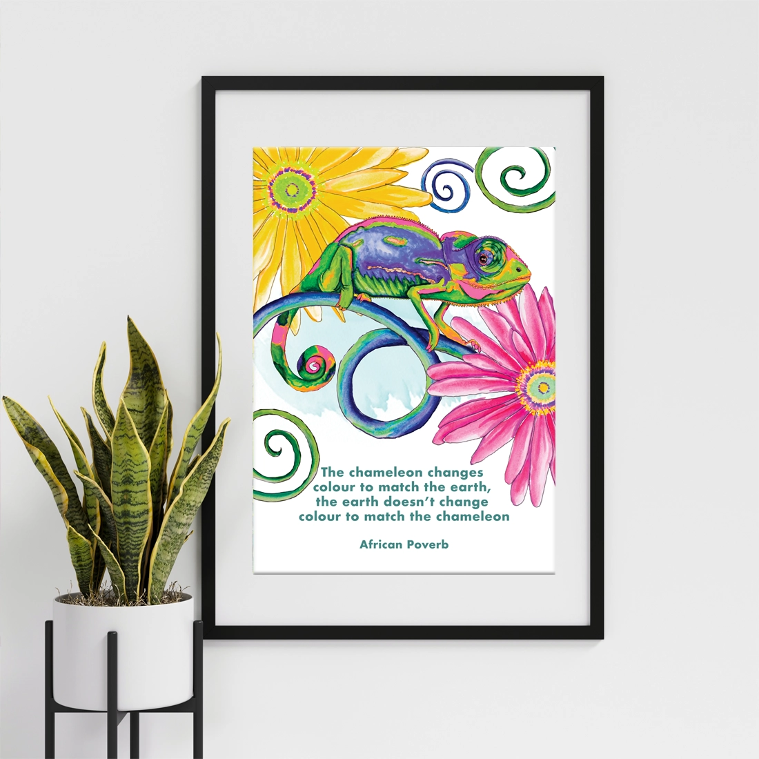 Chameleon Colour Print Banana Safari