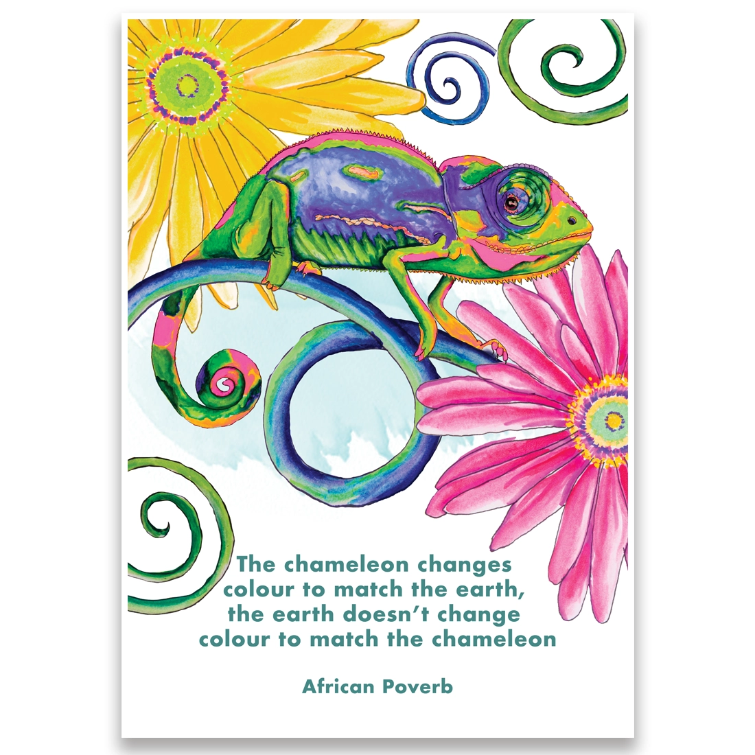 Chameleon Colour Print Banana Safari