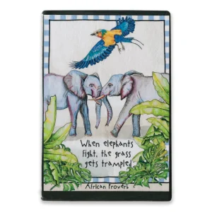 ELEPHANTS Magnets Banana Safari