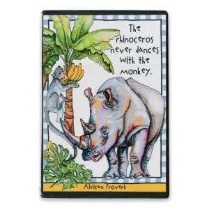RHINOCEROS Magnets Banana Safari