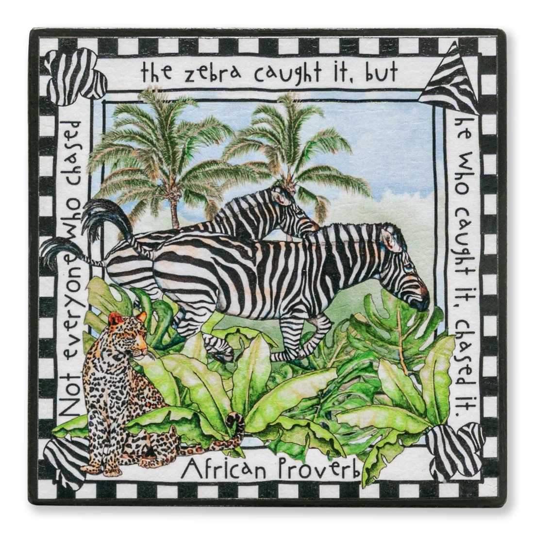 ZEBRA coaster Banana Safari